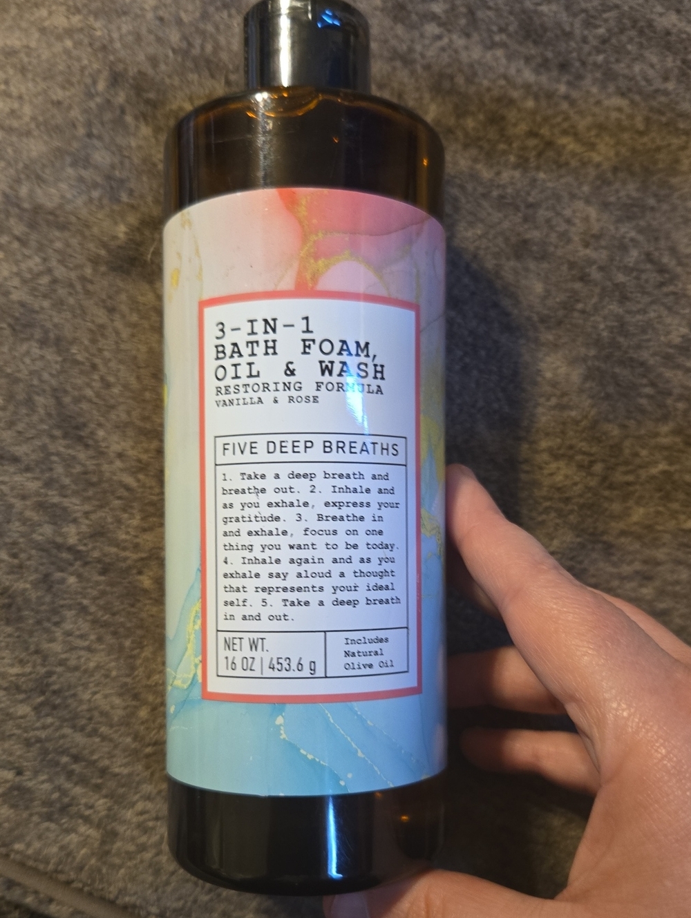 3/$10 Bundle Deals 3-in-1 Bath Foam, Oil & Wash – Vanilla & Rose (Blue/Pink)